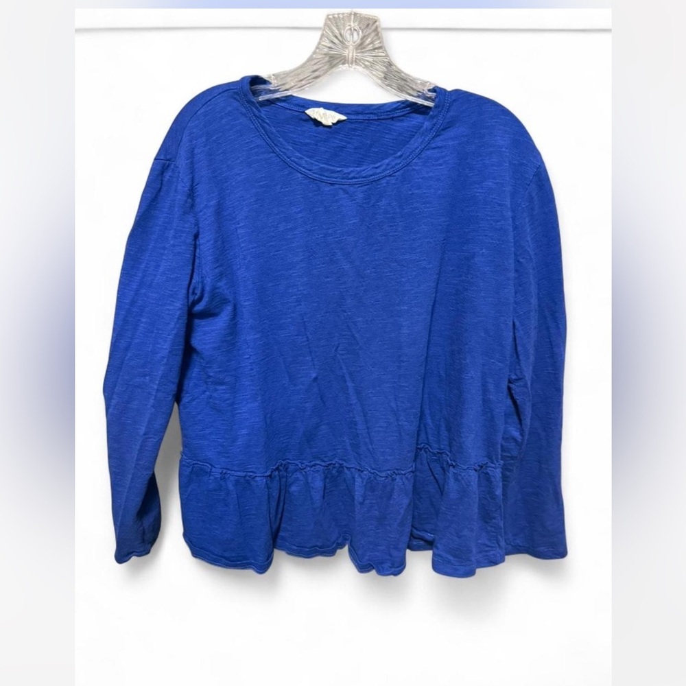 Caslon Royal Blue Long Sleeve Top